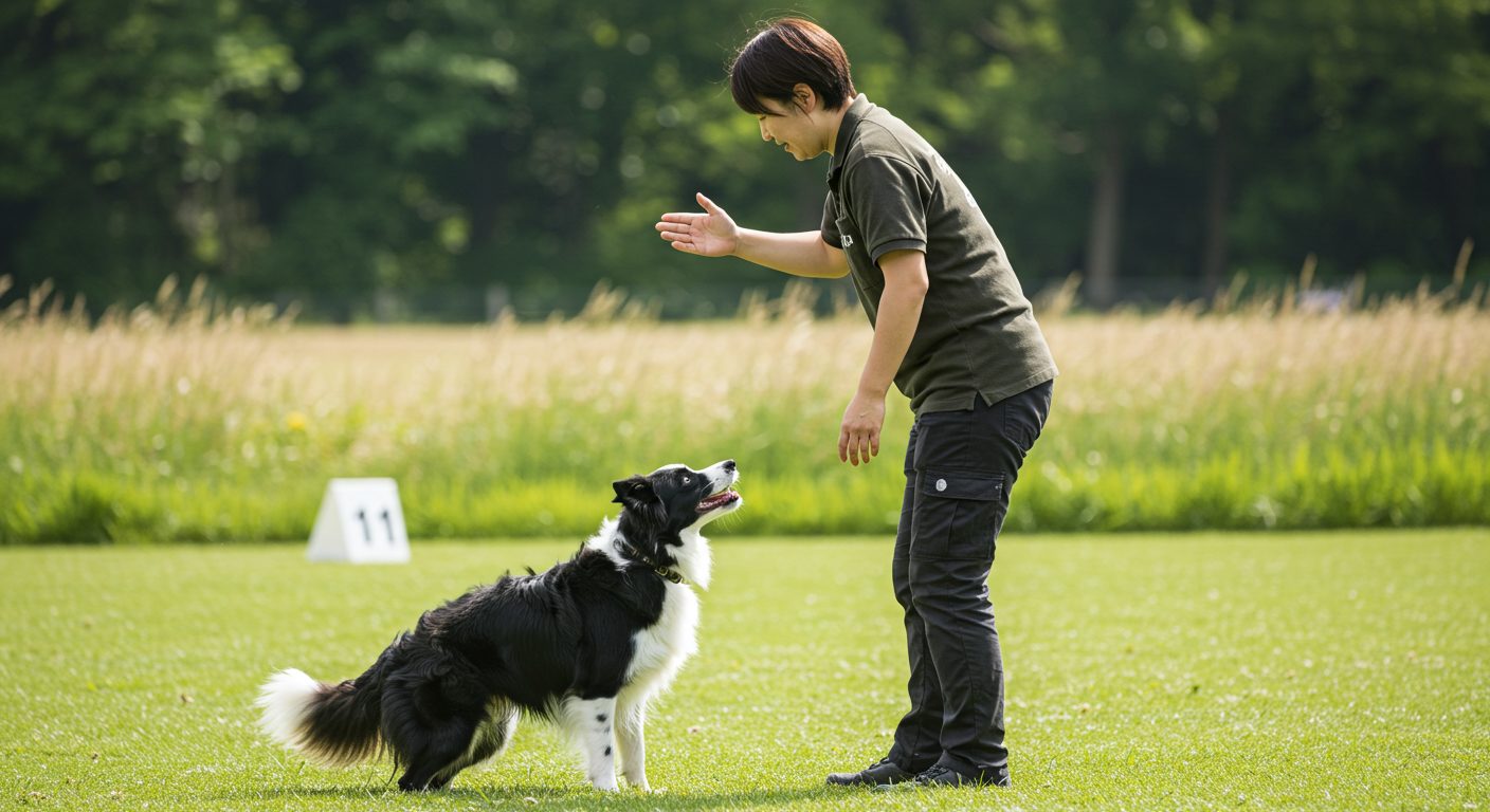 Border Collie trained by a Japanese dog trainer